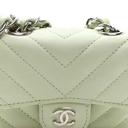 Mini Quilted Sheepskin Belt Bag - Light Green