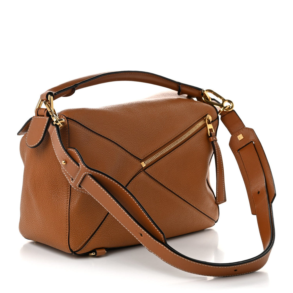 Medium Calfskin Handbag - Tan