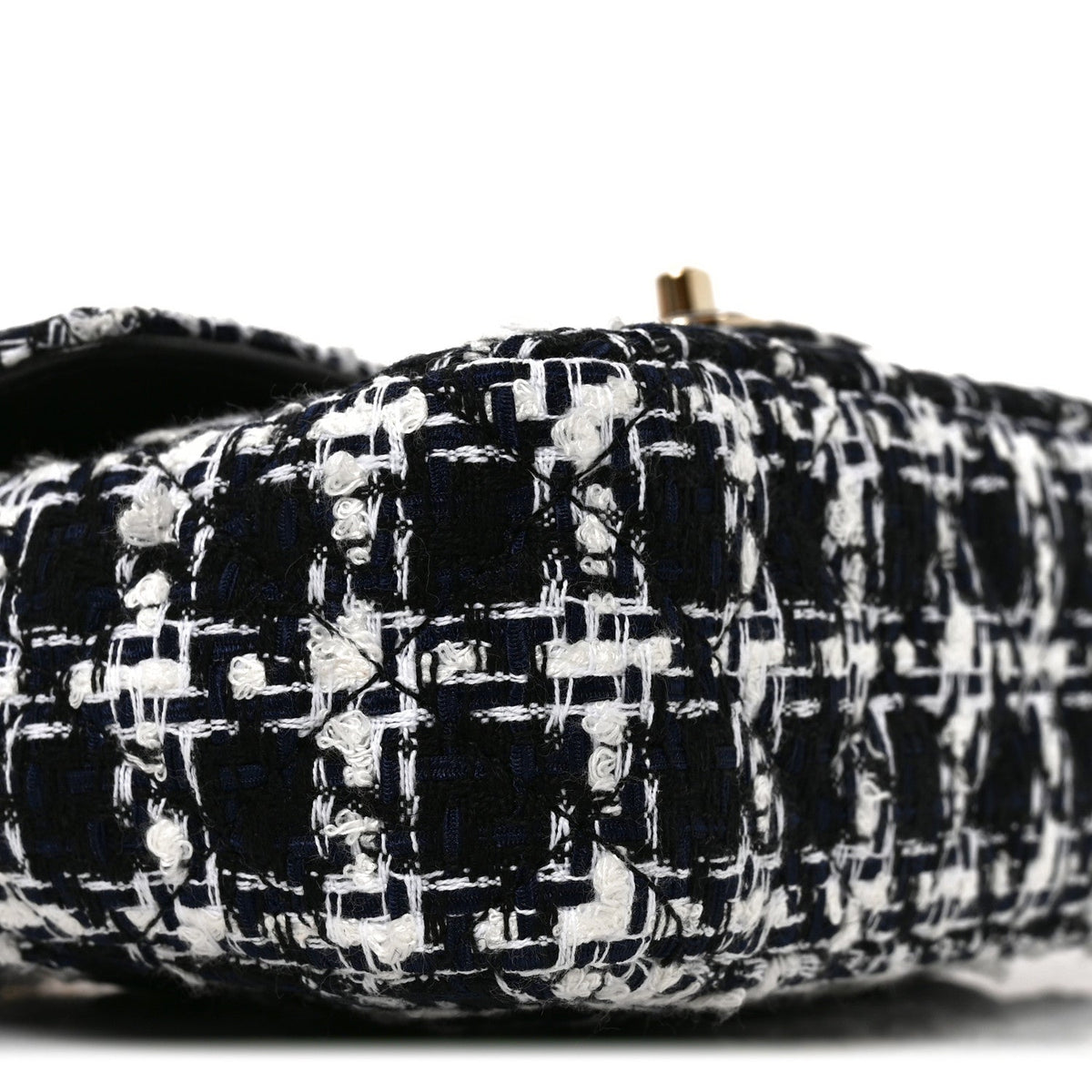 Mini Quilted Flap Shoulder Bag - White