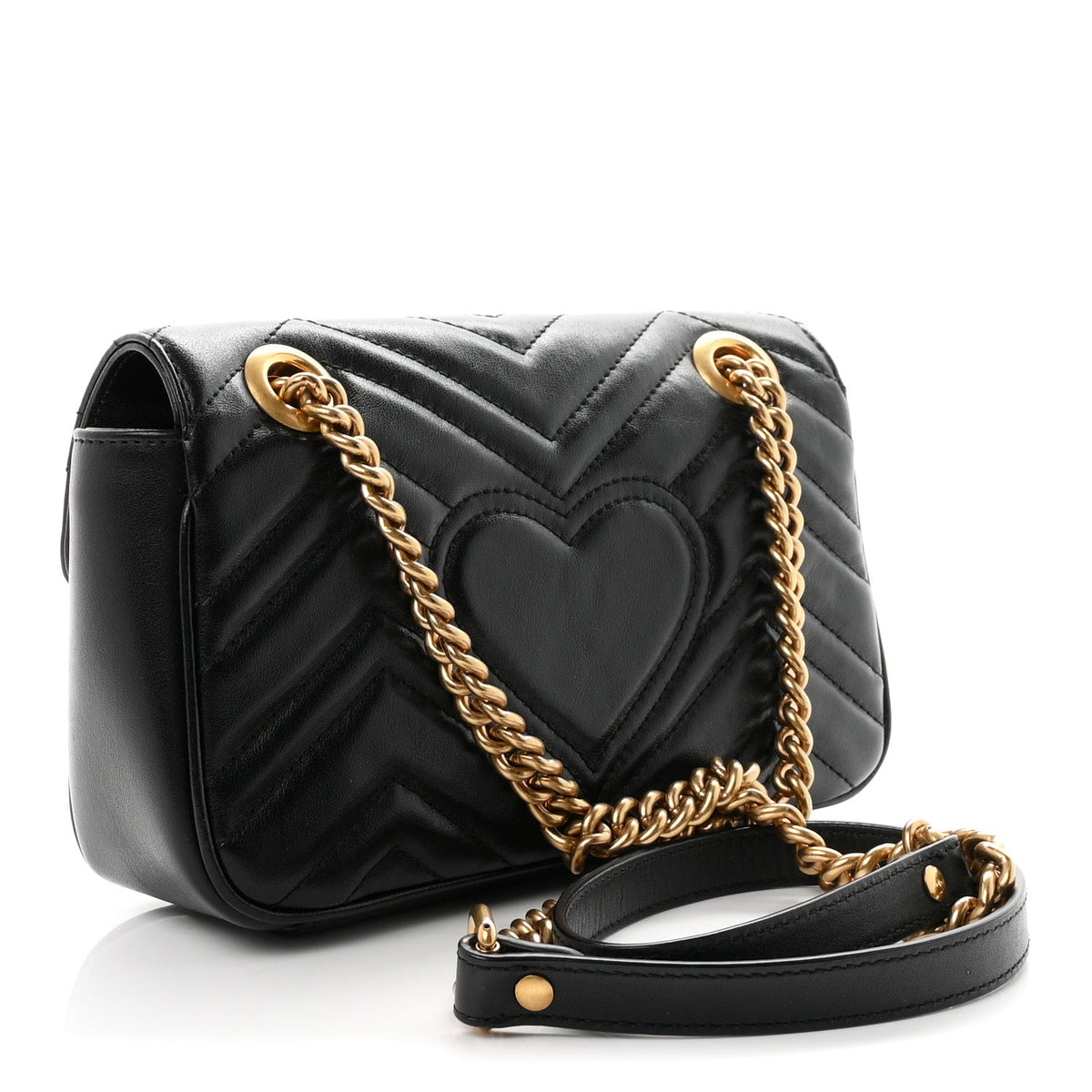 Mini Calfskin Shoulder Bag - Black