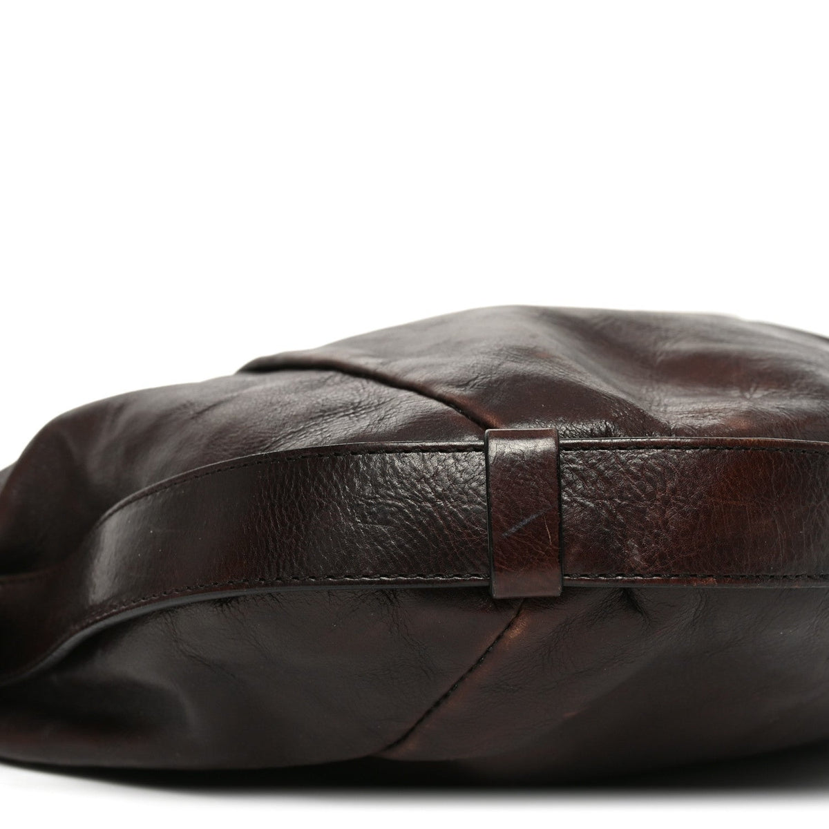 Medium Leather Handbag - Brown
