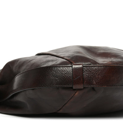 Medium Leather Handbag - Brown