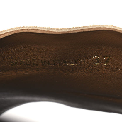 Miu Miu Suede Women's Logo Slide Clogs 37 Cannella