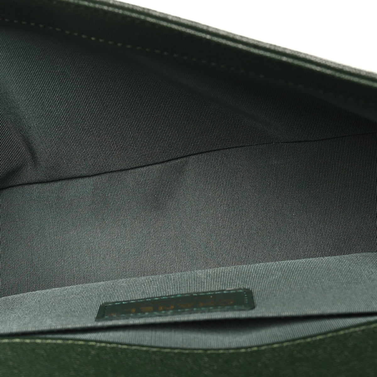 Medium Quilted Caviar Flap Shoulder Bag - Green