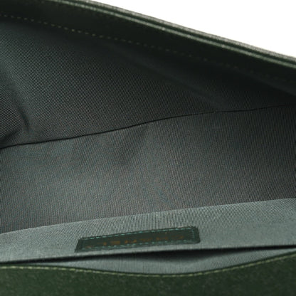 Medium Quilted Caviar Flap Shoulder Bag - Green