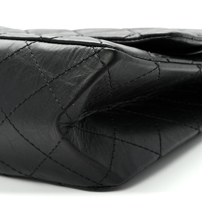 Quilted Calfskin Flap Shoulder Bag - Black