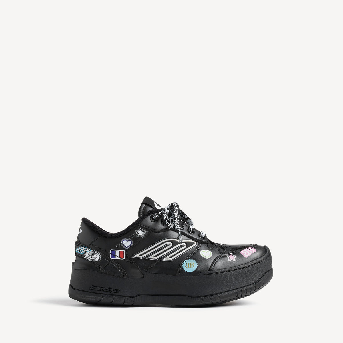 Balenciaga Hamptons Stickers Platform Women's Shoes