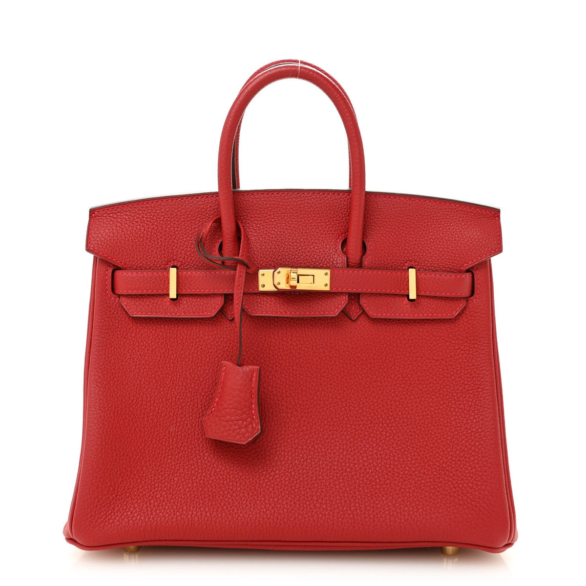 Togo Birkin 25 Rouge Vif Handbag