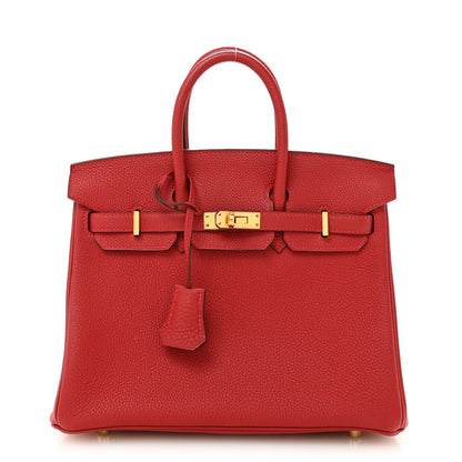 Togo Birkin 25 Rouge Vif Handbag