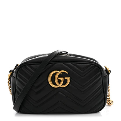 Small Calfskin Shoulder Bag - Black