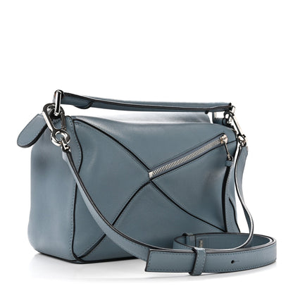 Small Calfskin Handbag - Blue