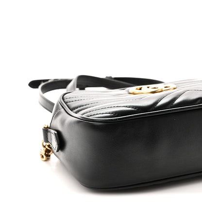 Small Calfskin Shoulder Bag - Black