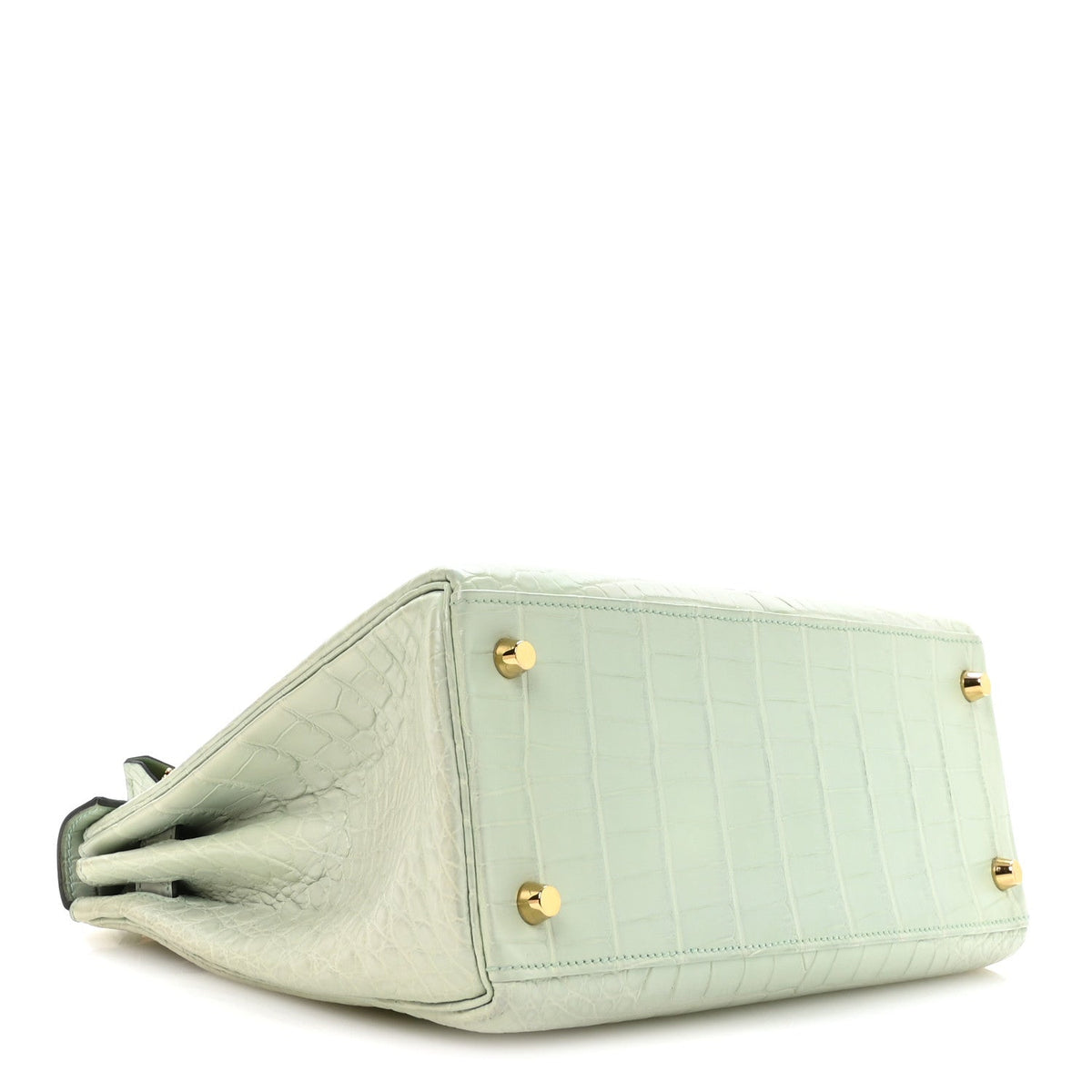 Matte Alligator Kelly Retourne 28 Vert D Handbag