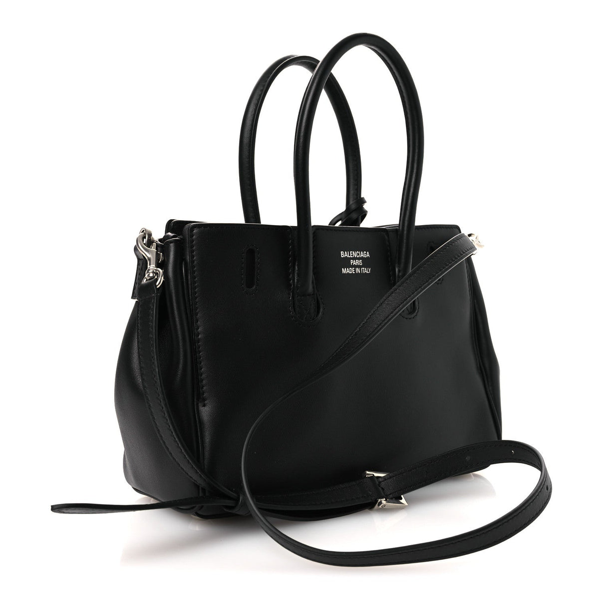 Mini Calfskin Handbag - Black