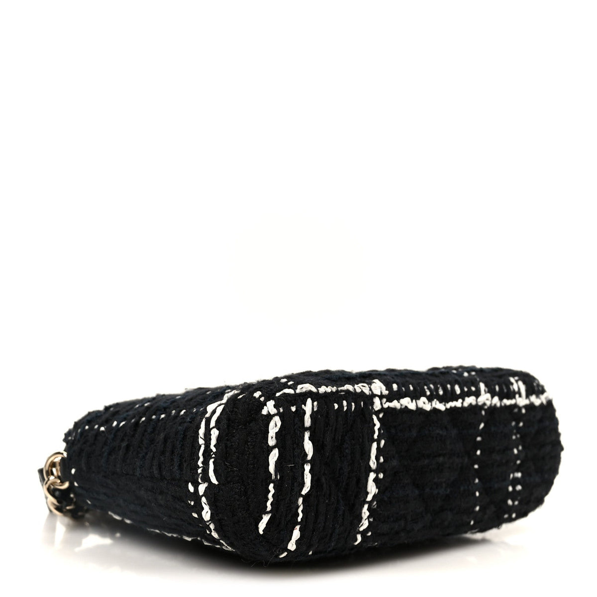 Mini Quilted Clutch Bag - Black