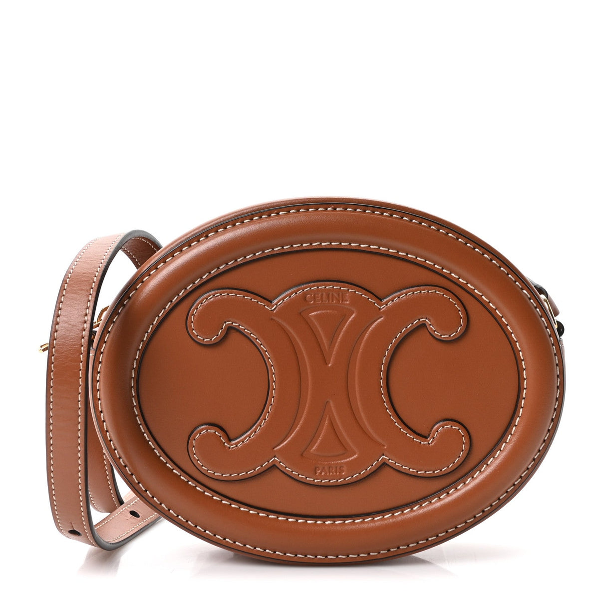 Small Calfskin Crossbody Bag - Tan