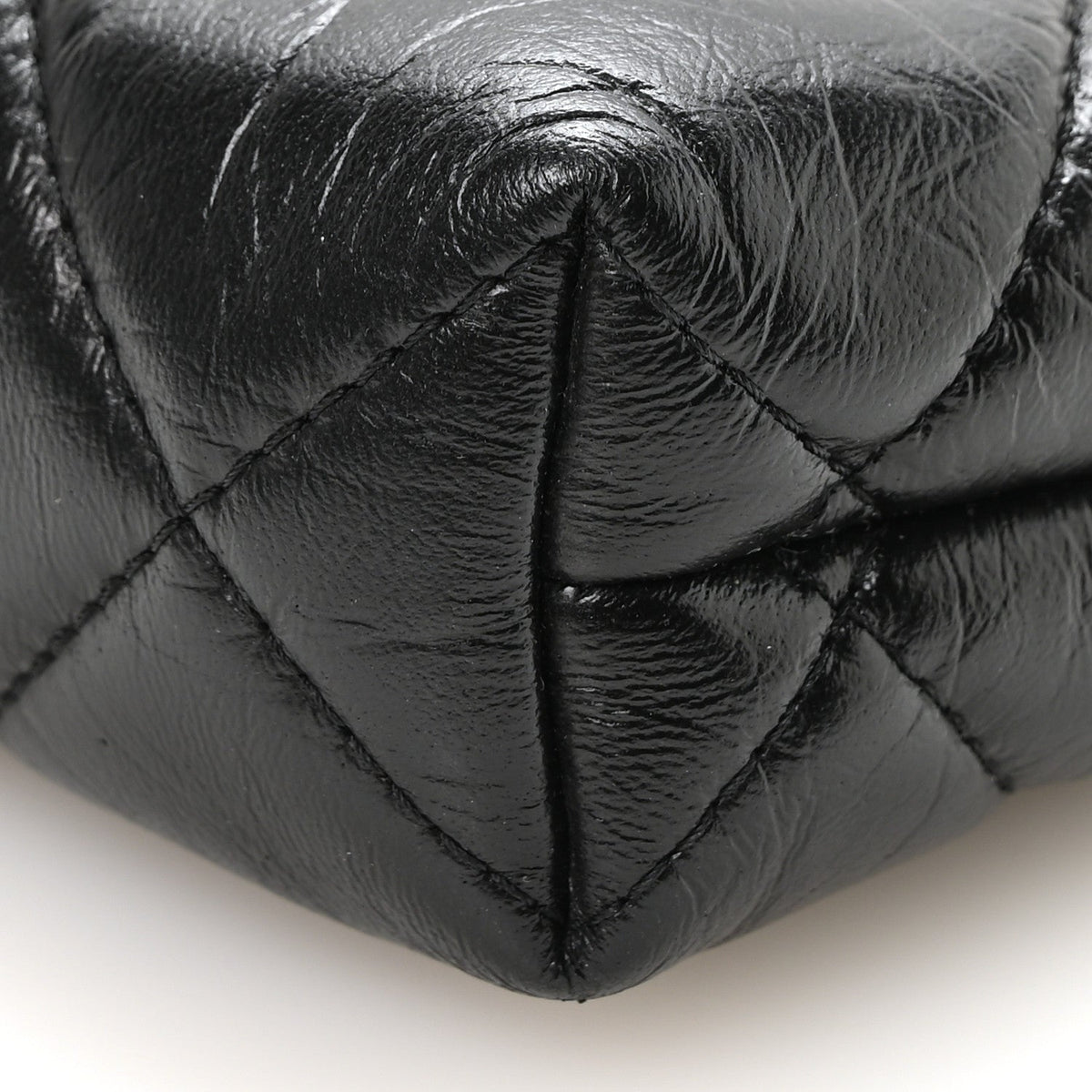 Quilted Lambskin Clutch Bag - Black