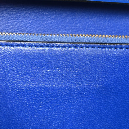 Medium Calfskin Flap Shoulder Bag - Blue