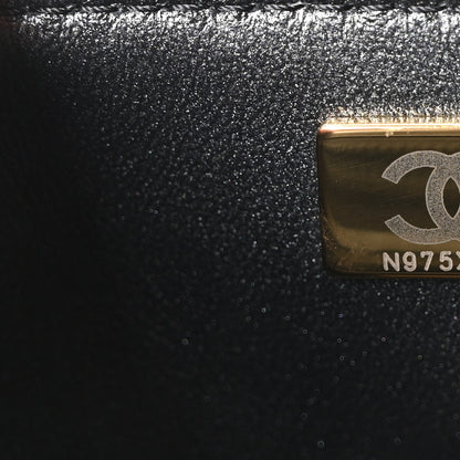 Mini Calfskin Clutch Bag - Black