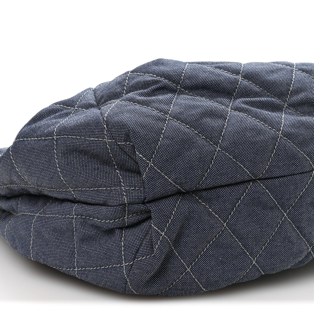 Large Quilted Handbag - Blue