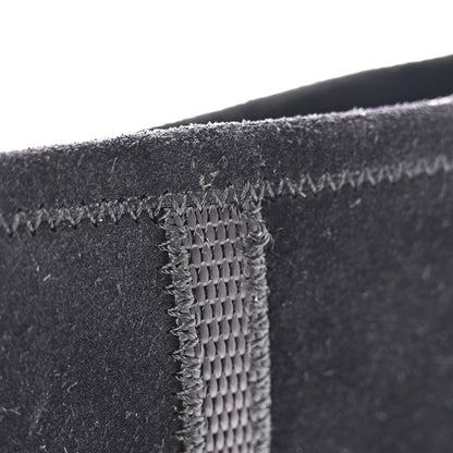 Prada Suede Women's Triangle Logo Zip Boots 40 Black