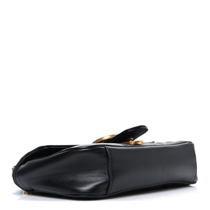 Mini Calfskin Shoulder Bag - Black