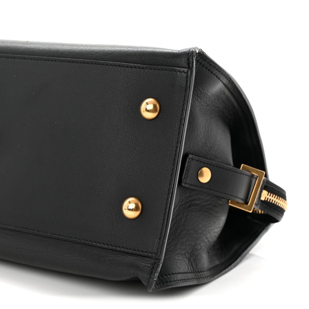 Small Calfskin Handbag - Black