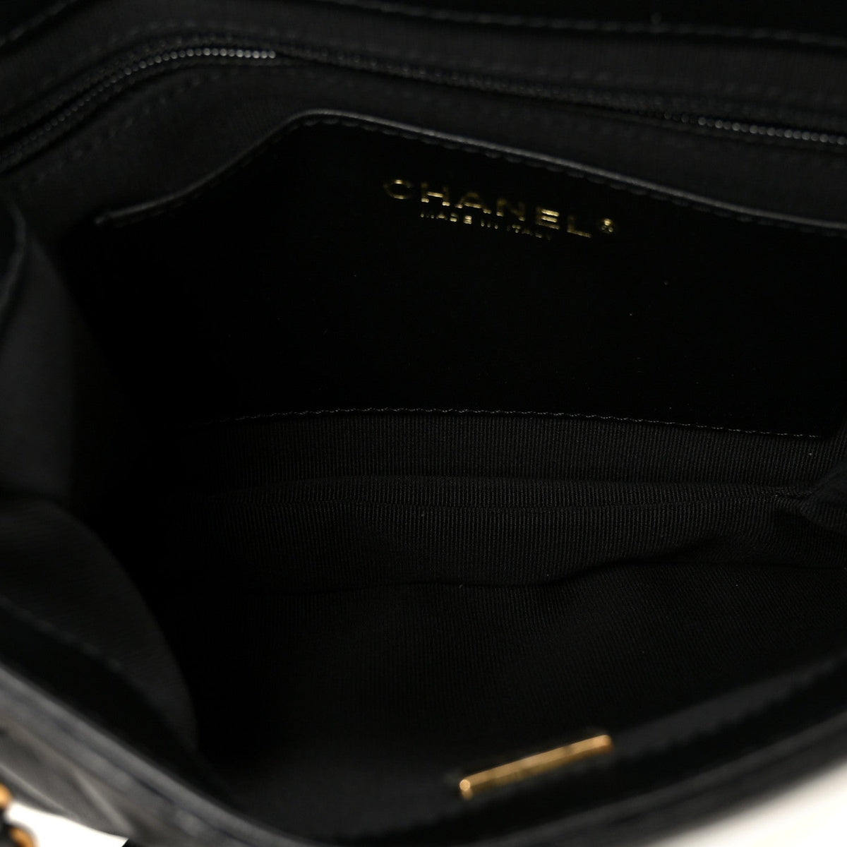 Quilted Lambskin Shoulder Bag - Black