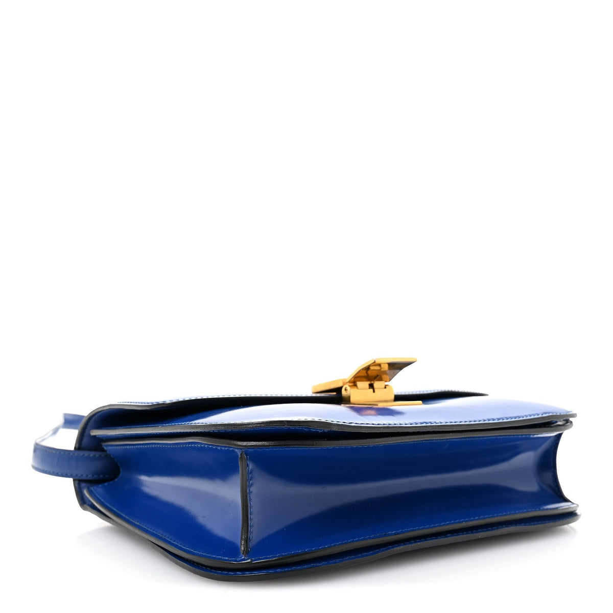 Medium Calfskin Flap Shoulder Bag - Blue