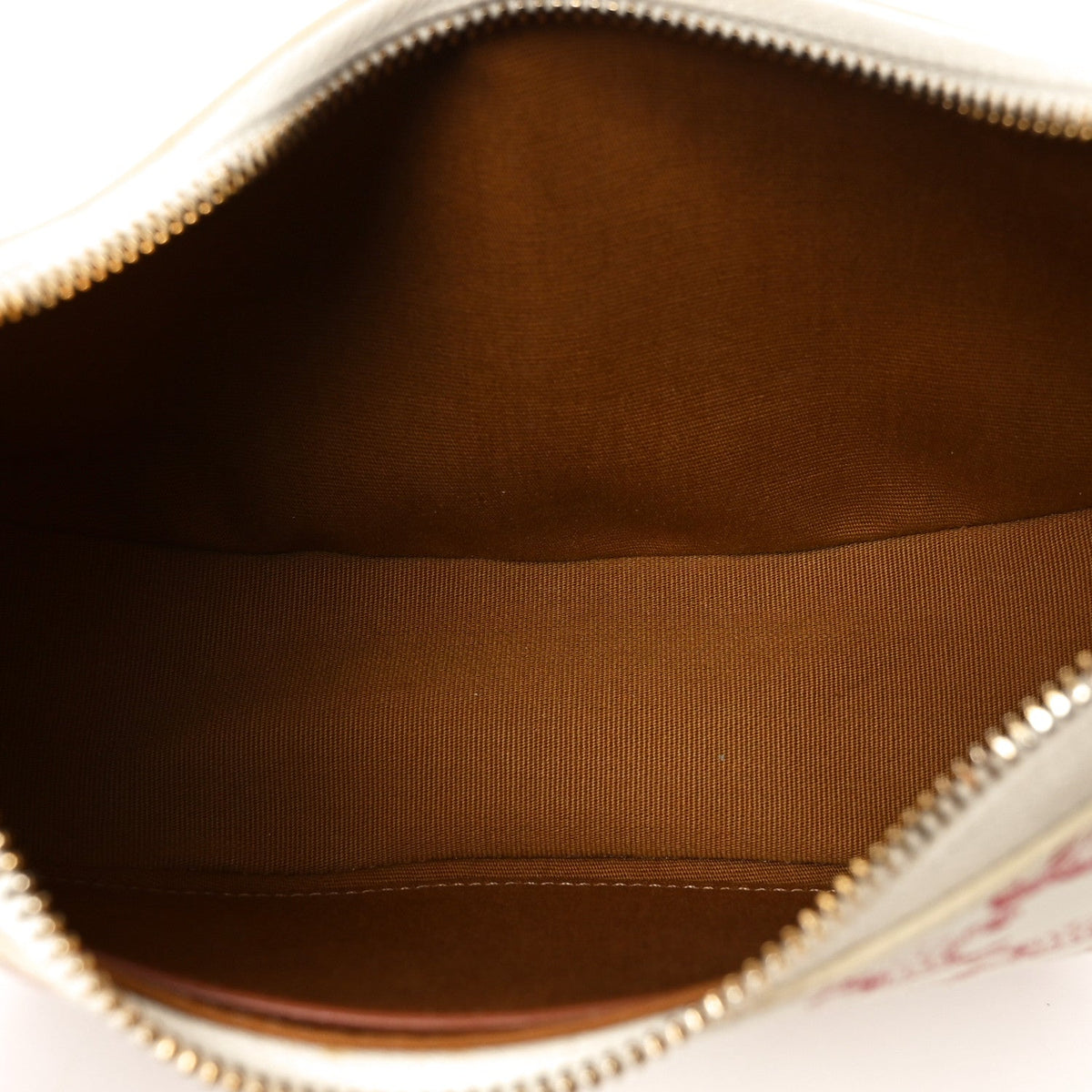 Calfskin Canvas Shoulder Bag - Red