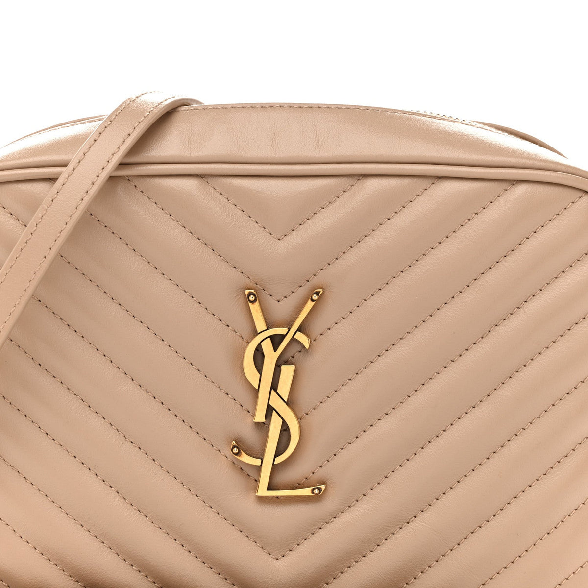 Calfskin Crossbody Bag - Beige