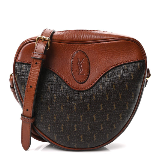Calfskin Canvas Crossbody Bag