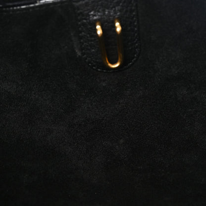 Calfskin Bucket Bag - Black