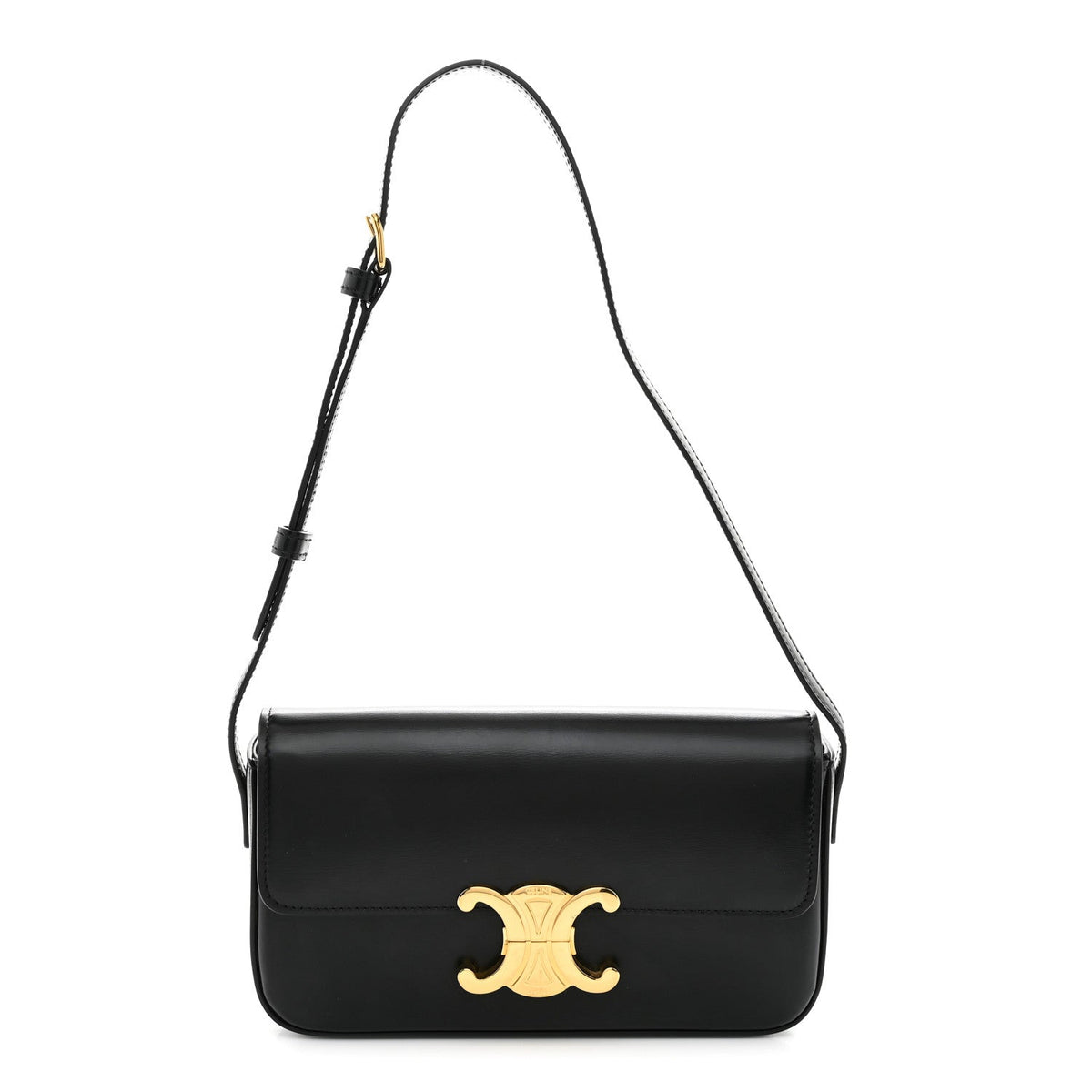 Calfskin Shoulder Bag - Black