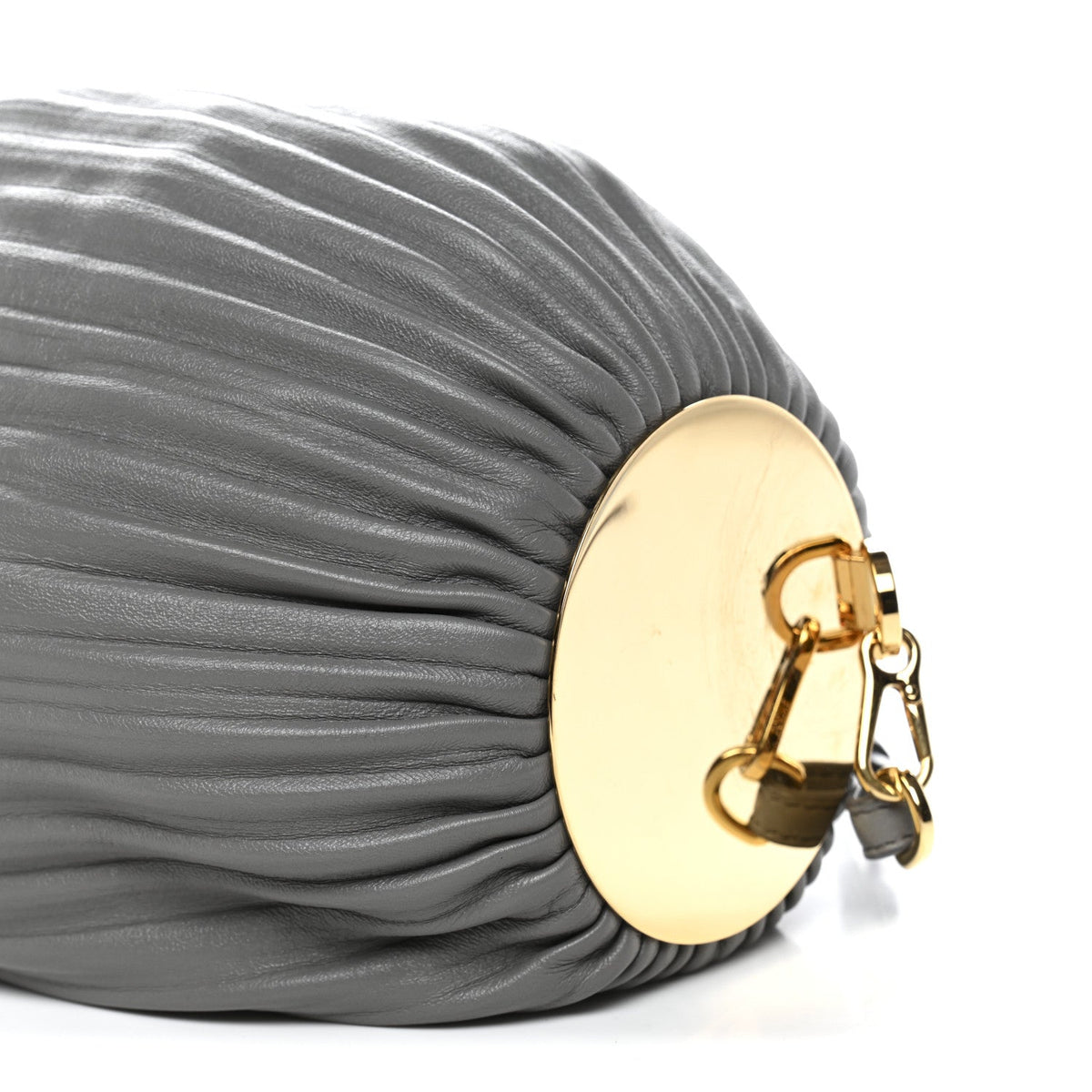 Lambskin Shoulder Bag - Grey