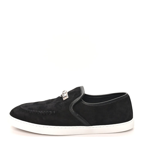 Suede Goatskin Nappa Jour Loafers Black