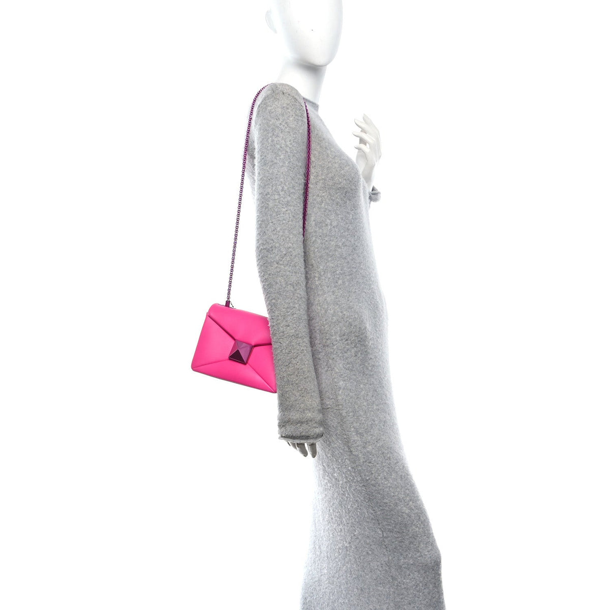 Nappa Clutch Bag - Pink