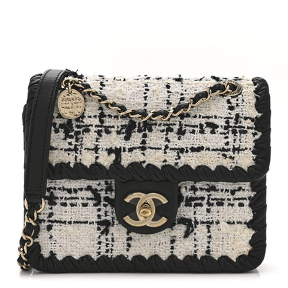 Mini Calfskin Flap Shoulder Bag - Grey