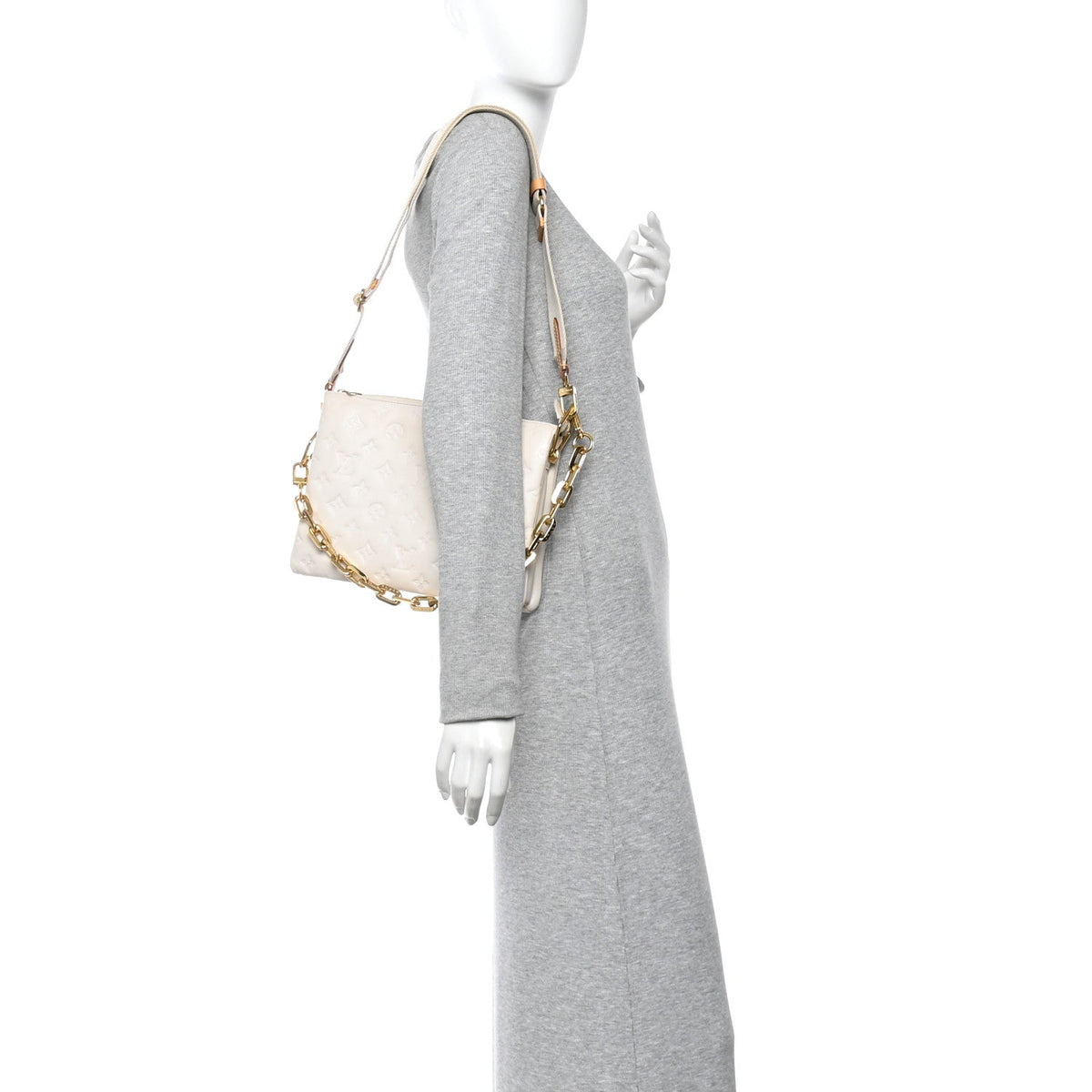 Lambskin Handbag - Beige