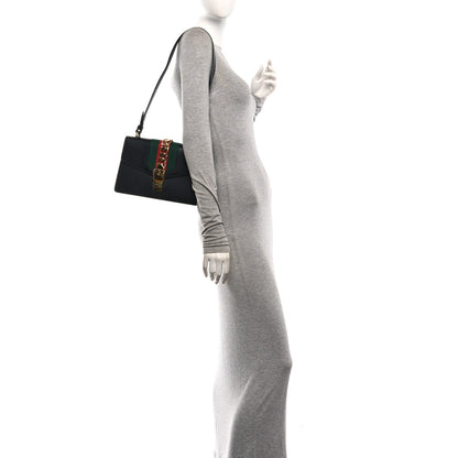 Small Calfskin Shoulder Bag - Black