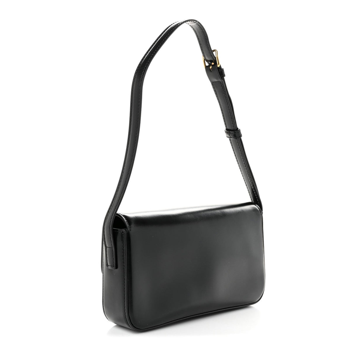 Calfskin Shoulder Bag - Black
