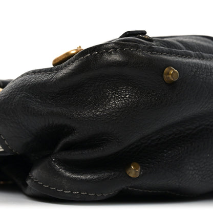 Small Calfskin Shoulder Bag - Black