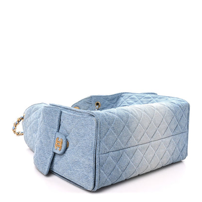 Medium Quilted Handbag - Blue