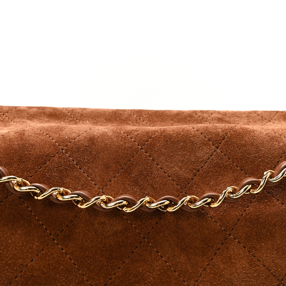 Small Calfskin Suede Flap Shoulder Bag