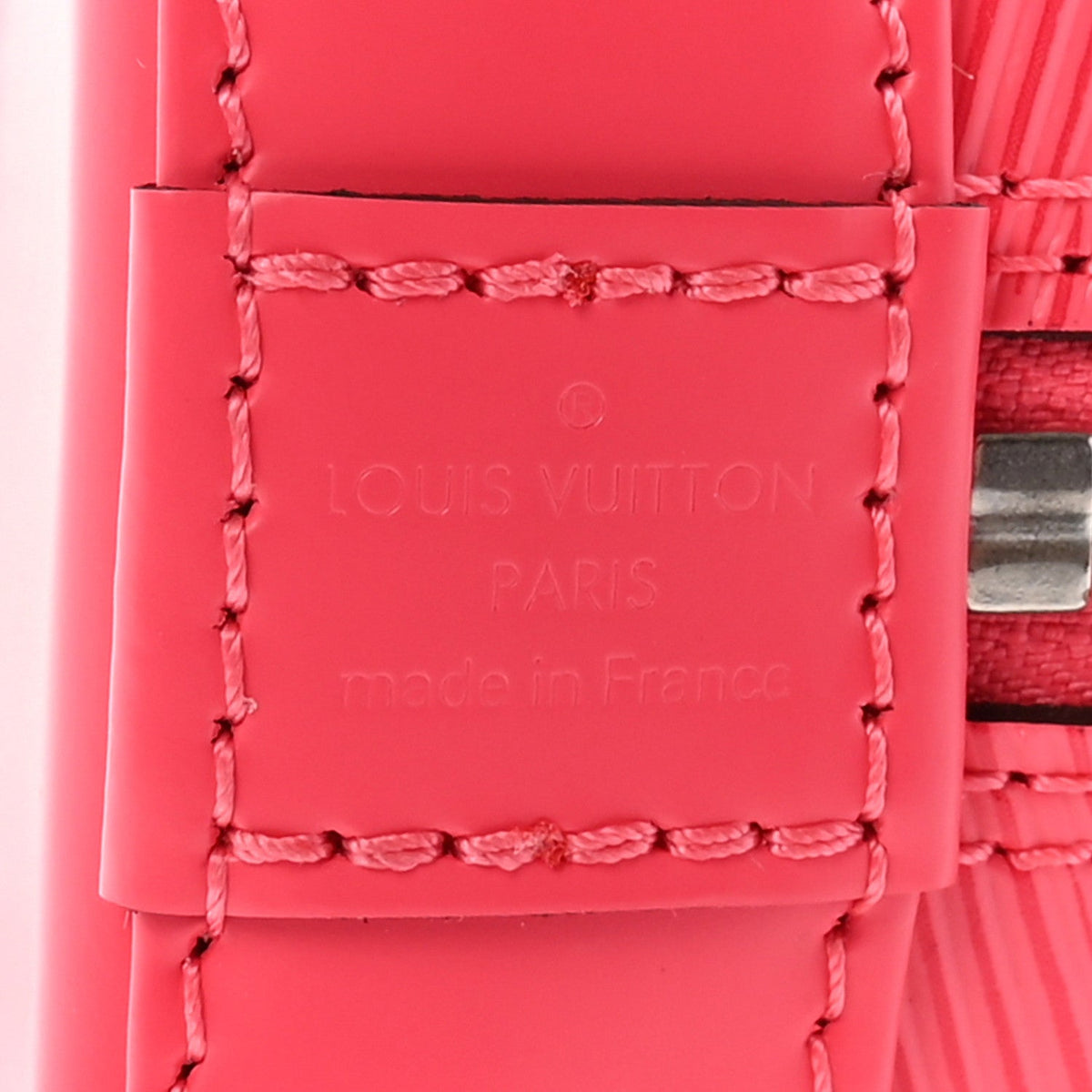 Epi Jacquard Alma Bb Dragon Fruit Handbag