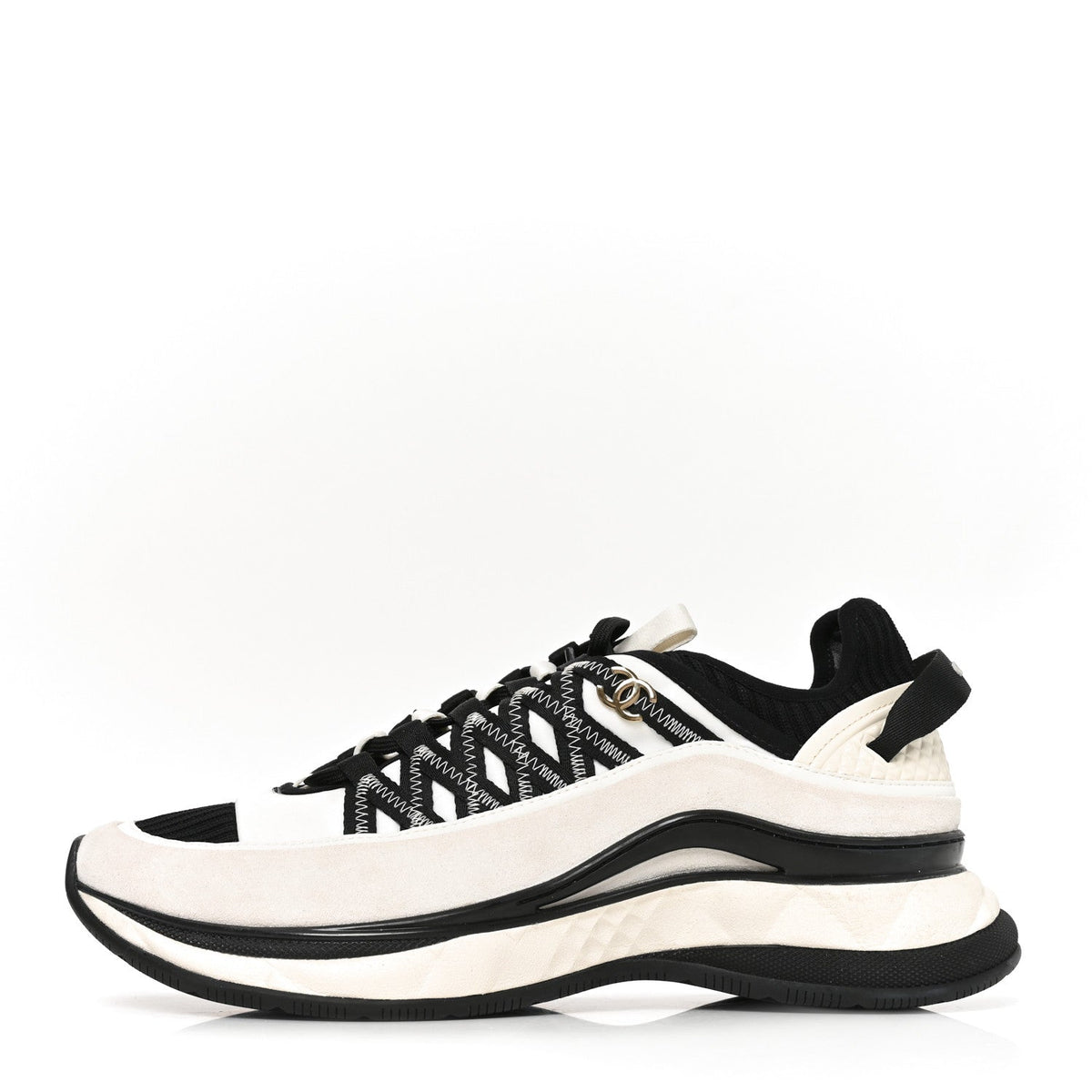 Chanel Fabric Suede Calfskin Women's Sneakers