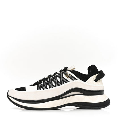 Chanel Fabric Suede Calfskin Women's Sneakers