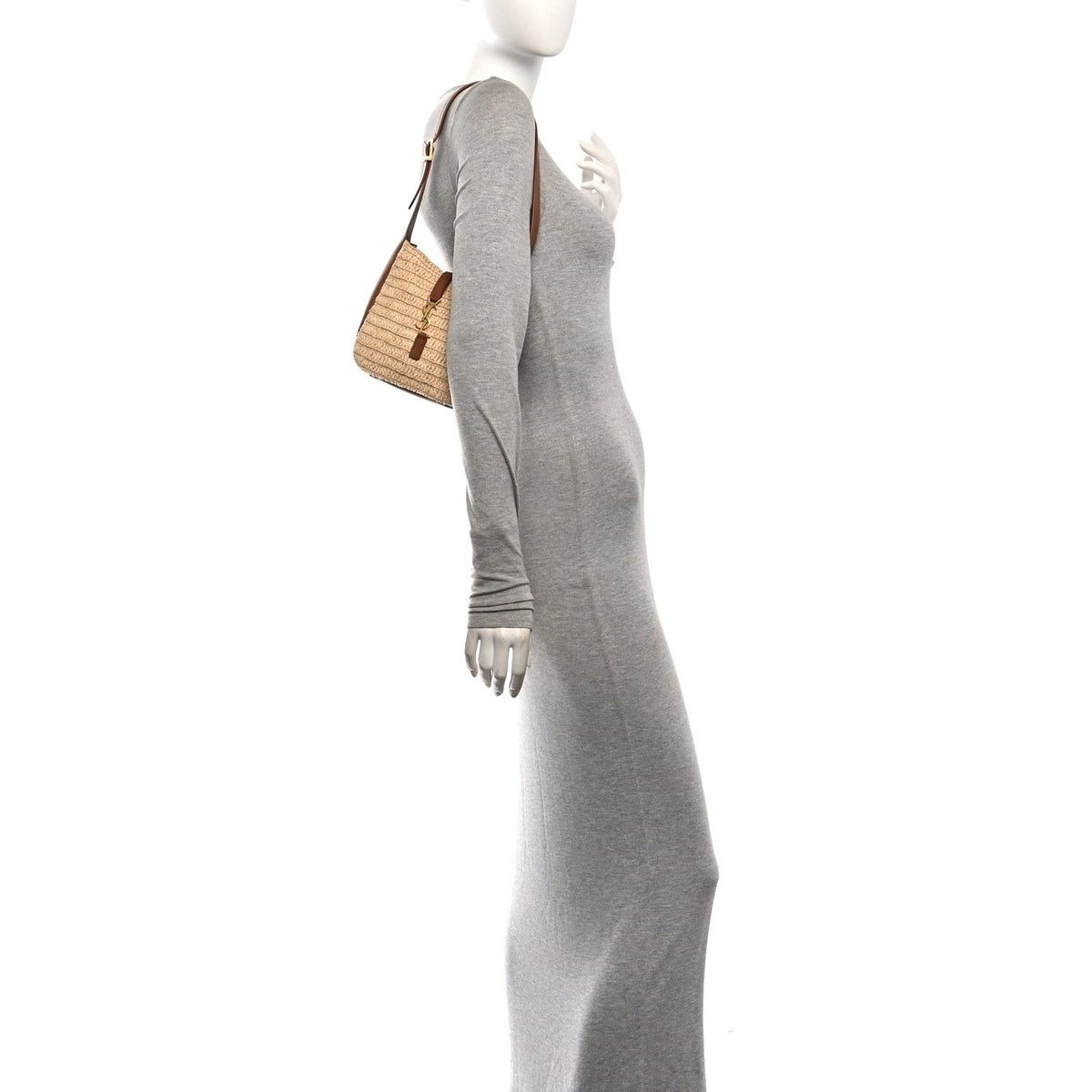 Calfskin Hobo Bag - Natural