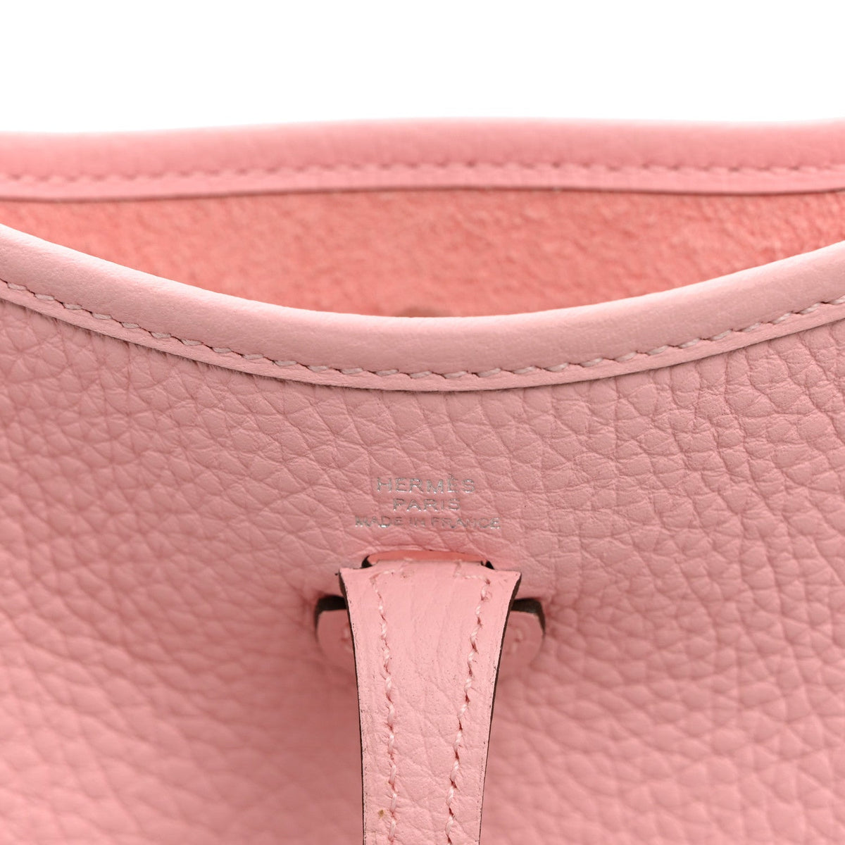 Taurillon Clemence Evelyne Tpm Rose Saku Handbag