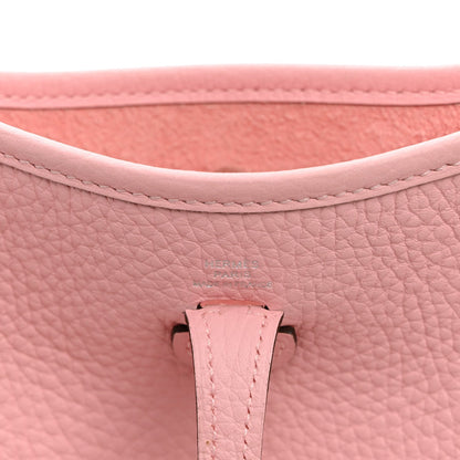 Taurillon Clemence Evelyne Tpm Rose Saku Handbag